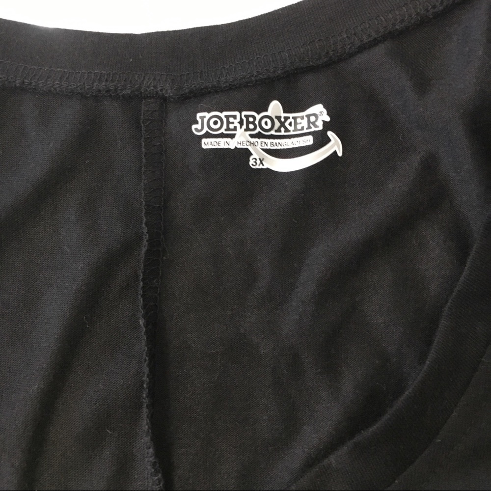 🦩Black top size:3X by Joe Boxer - Picture 5 of 7